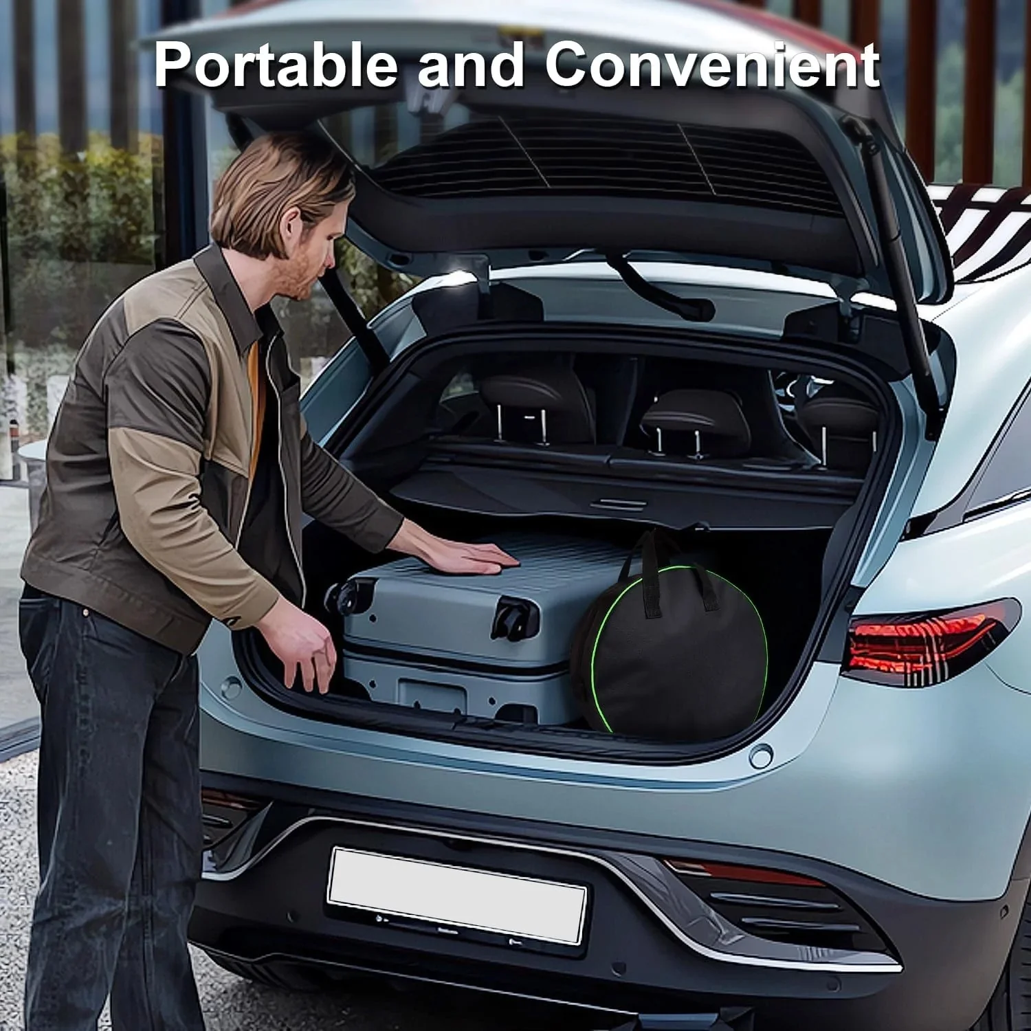 Level 2 Portable EV Charger for Tesla Models 3/Y/S/X 16Amp 110V|NEMA 6-20 And 5-15 Plugs - Image 4