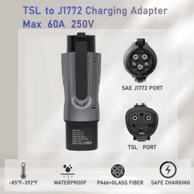 Tesla to J1772 EV Adapter | 250V | 60 Amp - Image 2