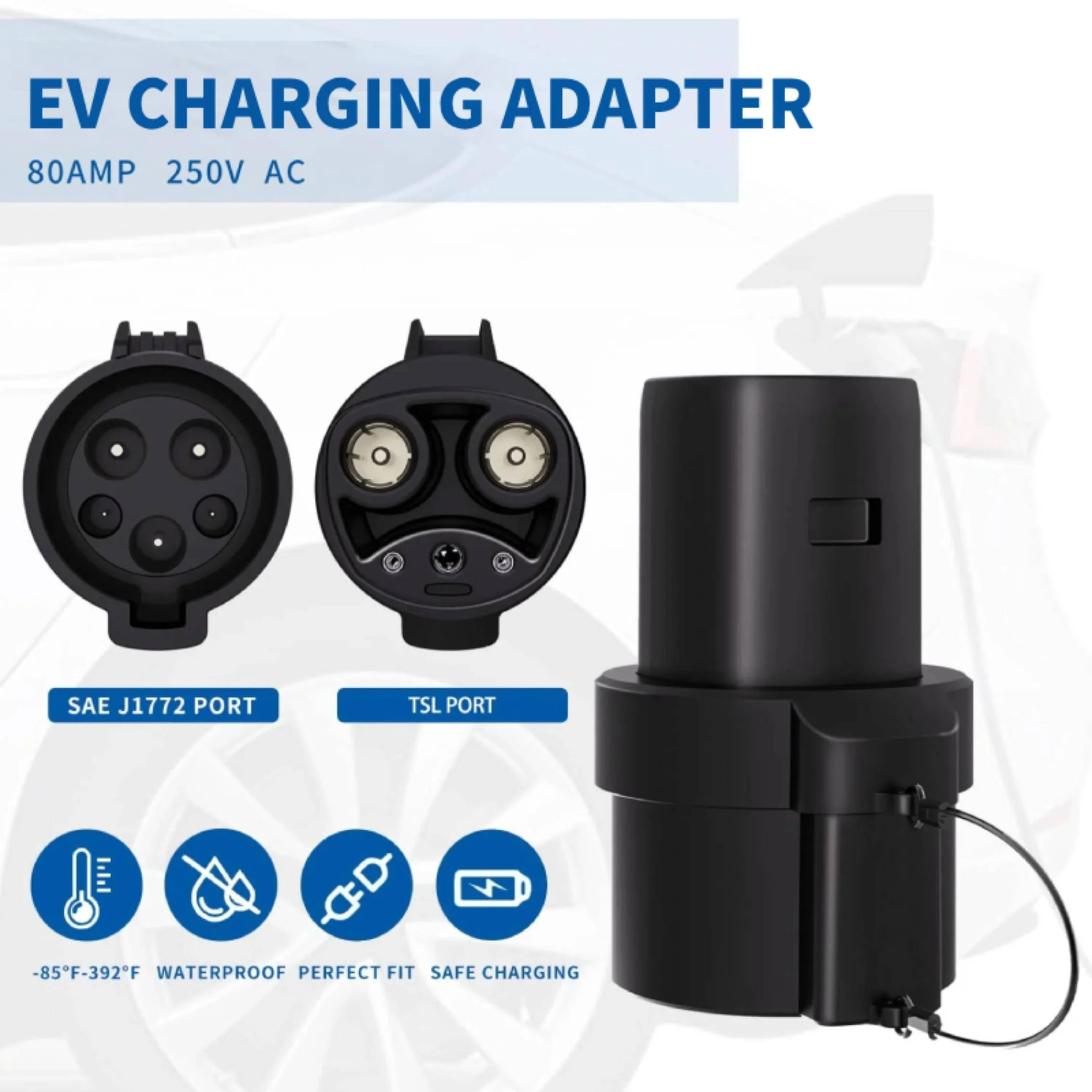 J1772 to Tesla EV Adapter | 250V | 80 Amp - Image 3