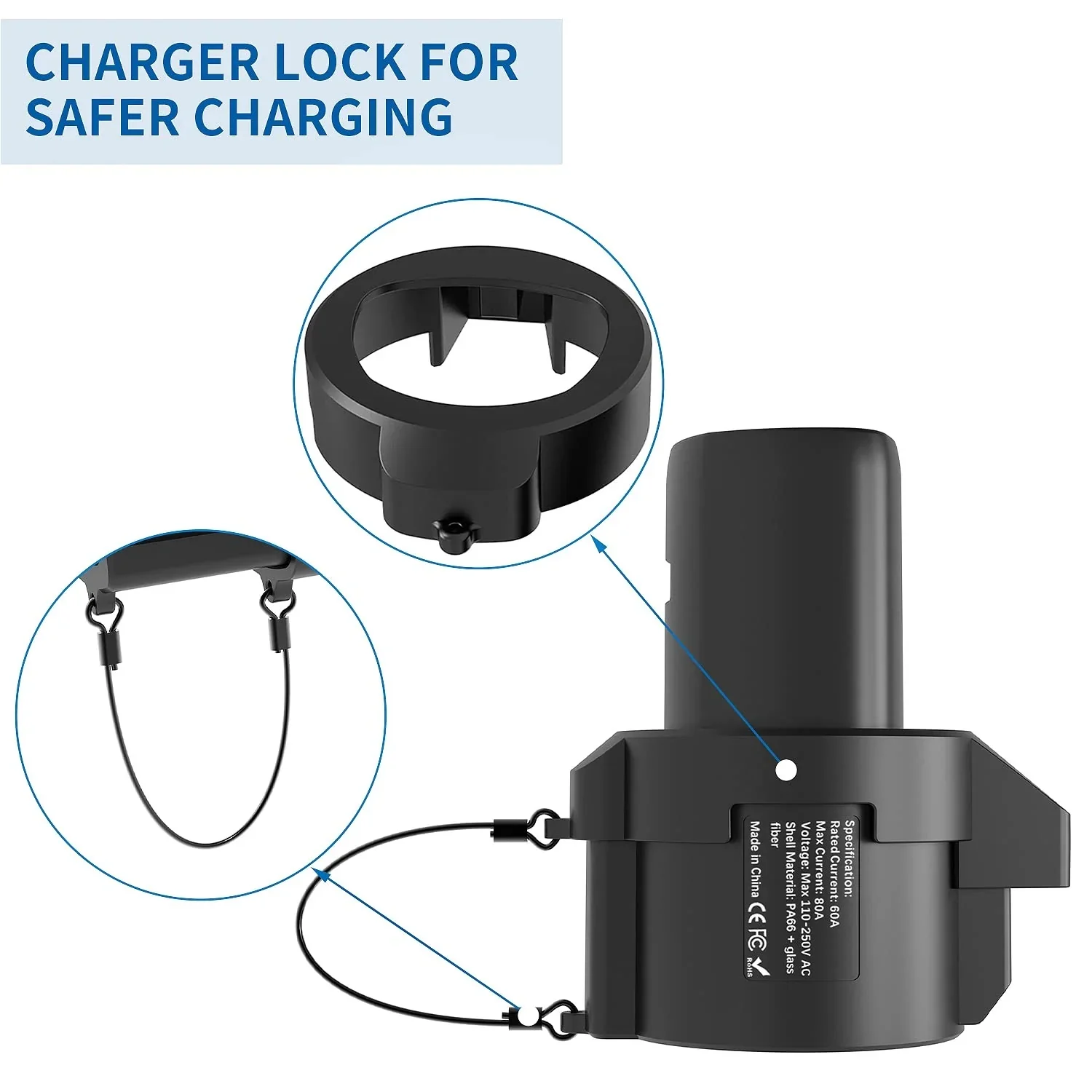 J1772 to Tesla EV Adapter | 250V | 80 Amp - Image 7